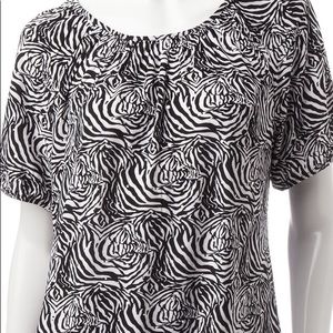 Rebecca Malone Rosette Swirl Top - NWT - Large